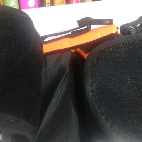 SMALL PET DOG LIFE JACKET SECURITY VEST ORANGE BLACK SIZE XXS NWT - Picture 6 of 9